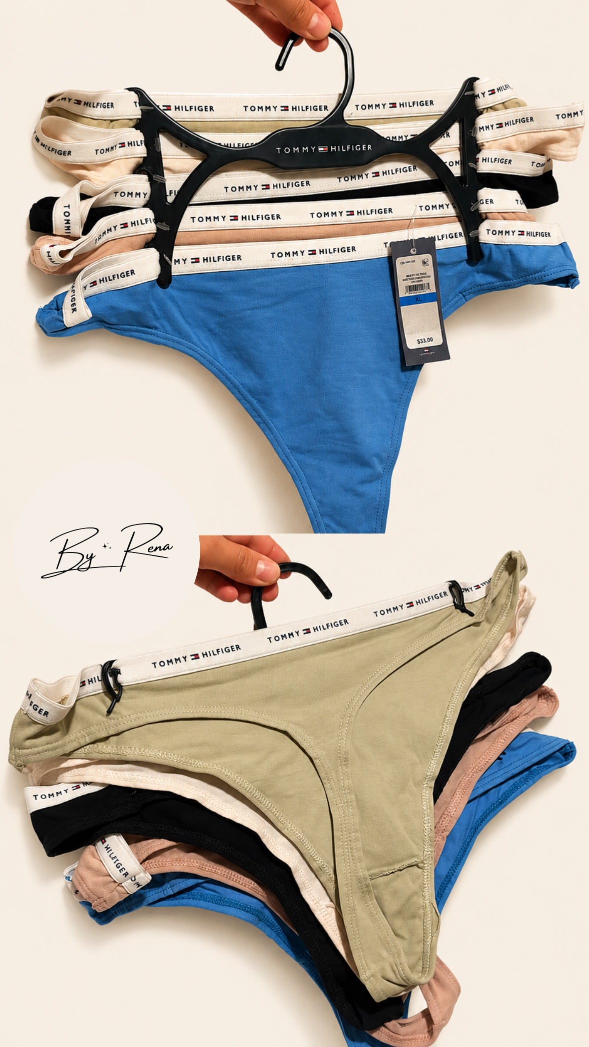 Pack de 5 Colales Tommy Hilfiger Originales – Talla Xl